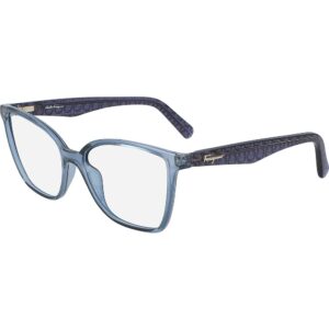 Occhiali vista  Ferragamo Sf2868 cod. colore 414 Donna Squadrata Blu