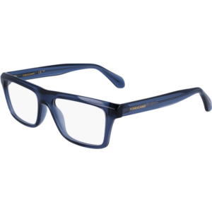 Occhiali vista  Ferragamo Sf2988 cod. colore 450 Uomo Squadrata Azzurro