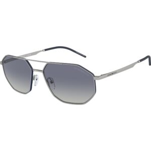 Occhiali da sole  Emporio armani Ea2147  cod. colore 30454l Uomo Geometrica Argento