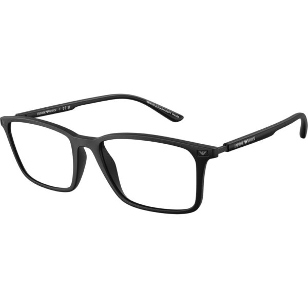 Occhiali vista  Emporio armani Ea3237  cod. colore 5001 Uomo Squadrata Nero