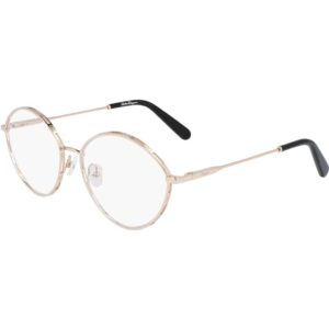 Occhiali vista  Ferragamo Sf2209 cod. colore 688 Donna Rotonda Oro