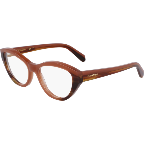 Occhiali vista  Ferragamo Sf3011 cod. colore 254 Donna Cat eye Marrone