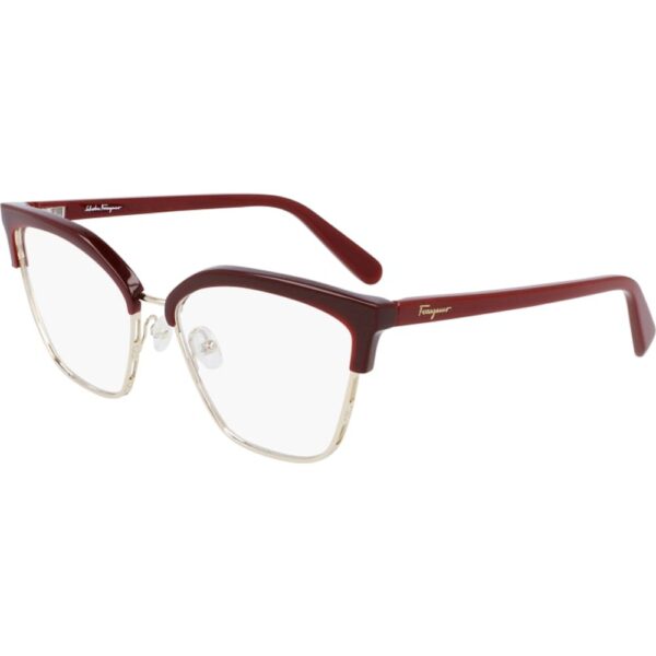 Occhiali vista  Ferragamo Sf2210 cod. colore 639 Uomo Squadrata Bordeaux