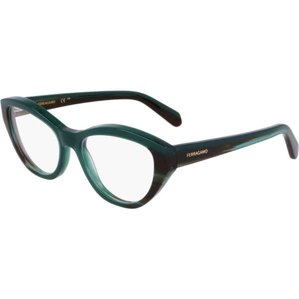 Occhiali vista  Ferragamo Sf3011 cod. colore 336 Donna Cat eye Verde