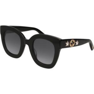 Occhiali da sole  Gucci Gg0208s cod. colore 001 Donna Squadrata Nero