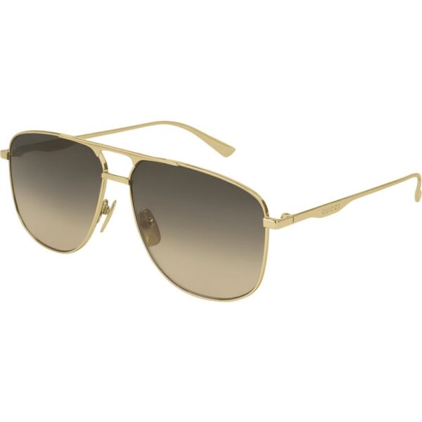 Occhiali da sole  Gucci Gg0336s cod. colore 001 Uomo Squadrata Oro