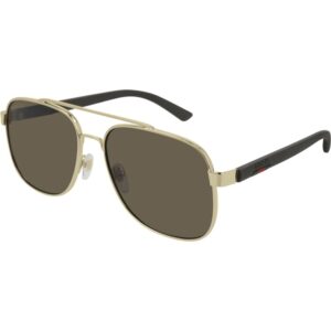 Occhiali da sole  Gucci Gg0422s cod. colore 003 Uomo Squadrata Oro