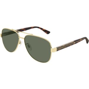 Occhiali da sole  Gucci Gg0528s cod. colore 009 Uomo Pilot Oro