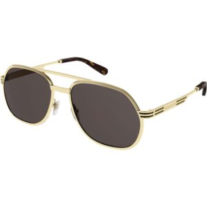 Occhiali da sole  Gucci Gg0981s cod. colore 001 Uomo Pilot Oro