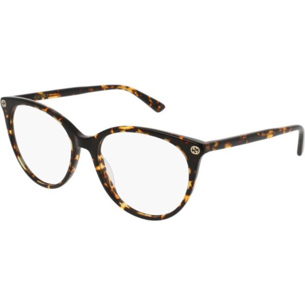 Occhiali vista  Gucci Gg0093o cod. colore 002 Donna Cat eye Havana