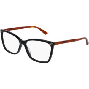 Occhiali vista  Gucci Gg0025o cod. colore 003 Donna Squadrata Nero