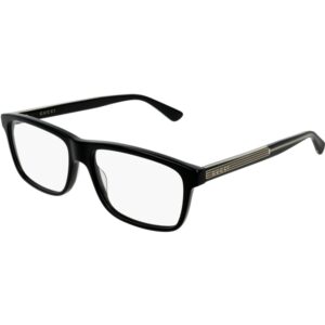 Occhiali vista  Gucci Gg0384o cod. colore 004 Uomo Squadrata Nero