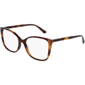 Occhiali vista  Gucci Gg0026o cod. colore 002 Donna Squadrata Havana