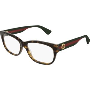 Occhiali vista  Gucci Gg0278o cod. colore 012 Uomo Squadrata Havana