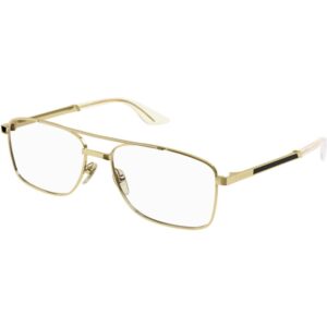 Occhiali vista  Gucci Gg0986o cod. colore 001 Uomo Squadrata Oro