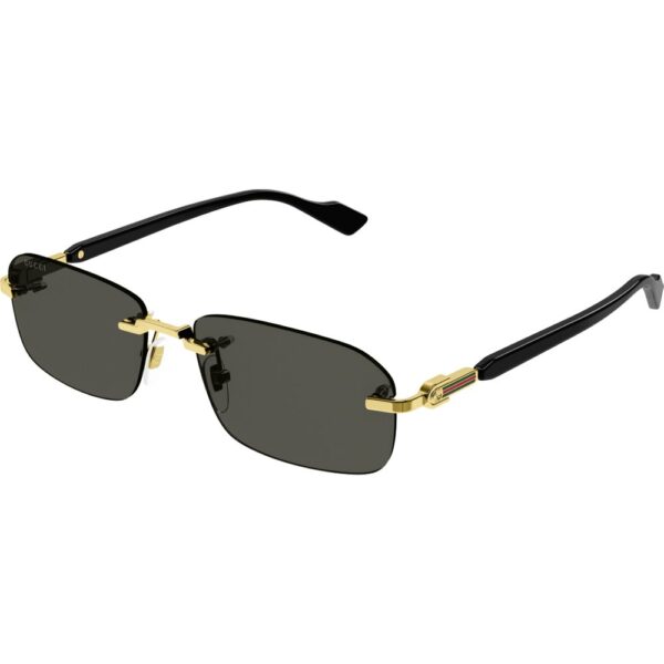 Occhiali da sole  Gucci Gg1221s cod. colore 001 Uomo Squadrata Oro