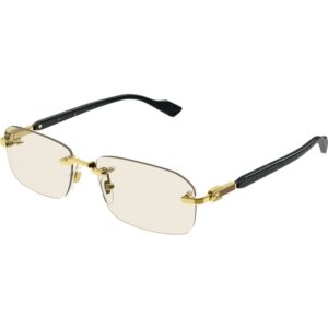 Occhiali da sole  Gucci Gg1221s cod. colore 005 Uomo Squadrata Oro