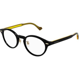 Occhiali vista  Gucci Gg1127oj cod. colore 001 Uomo Rotonda