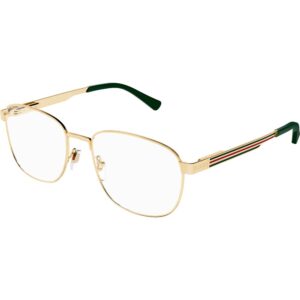 Occhiali vista  Gucci Gg1225o cod. colore 002 Uomo Squadrata Oro