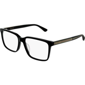 Occhiali vista  Gucci Gg0385oa cod. colore 001 Uomo Squadrata Nero