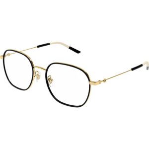 Occhiali vista  Gucci Gg1198oa cod. colore 003 Unisex Squadrata Oro / nero