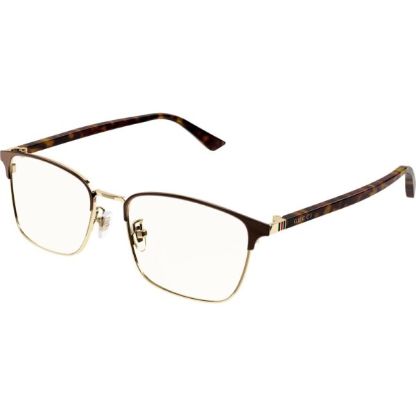 Occhiali vista  Gucci Gg1124oa cod. colore 002 Uomo Squadrata Marrone