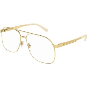 Occhiali vista  Gucci Gg1224o cod. colore 002 Uomo Pilot Oro