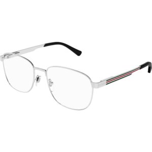 Occhiali vista  Gucci Gg1225o cod. colore 001 Uomo Squadrata Argento