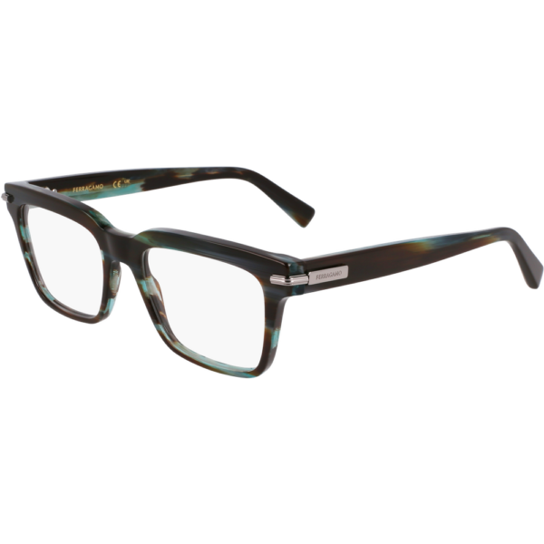 Occhiali vista  Ferragamo Sf3014 cod. colore 315 Uomo Squadrata Verde