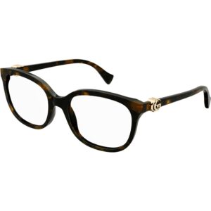 Occhiali vista  Gucci Gg1075oa cod. colore 002 Donna Squadrata Havana