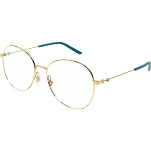 Occhiali vista  Gucci Gg1201o cod. colore 002 Donna Rotonda Oro