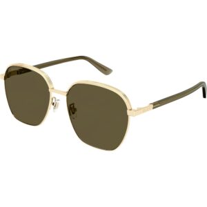 Occhiali da sole  Gucci Gg1100sa cod. colore 002 Uomo Squadrata Oro