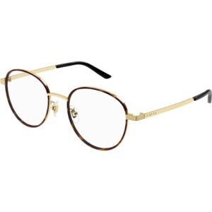 Occhiali vista  Gucci Gg1353oa cod. colore 002 Uomo Rotonda Oro