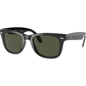 Occhiali da sole  Ray - ban Rb4105 folding wayfarer cod. colore 601 Uomo Squadrata Nero