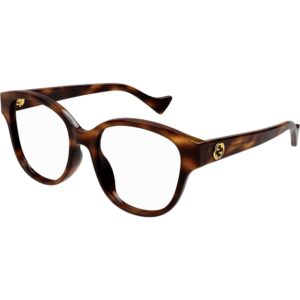 Occhiali vista  Gucci Gg1260oa cod. colore 003 Donna Squadrata Havana