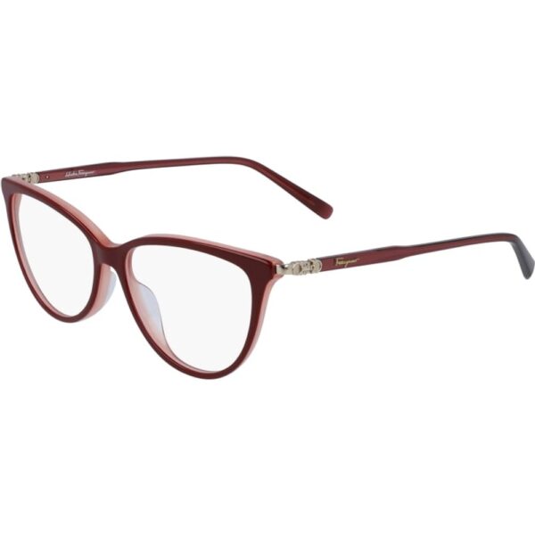 Occhiali vista  Ferragamo Sf2870 cod. colore 606 Donna Rotonda Rosso