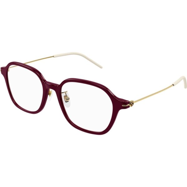 Occhiali vista  Gucci Gg1277oa cod. colore 003 Donna Geometrica Borgogna