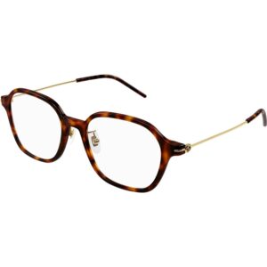 Occhiali vista  Gucci Gg1277oa cod. colore 002 Donna Geometrica Havana