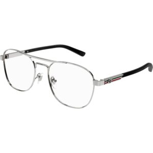 Occhiali vista  Gucci Gg1290o cod. colore 001 Uomo Pilot Rutenio