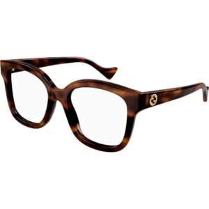 Occhiali vista  Gucci Gg1258o cod. colore 006 Donna Squadrata Havana