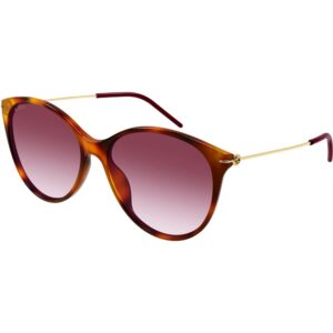 Occhiali da sole  Gucci Gg1268s cod. colore 002 Donna Cat eye Havana