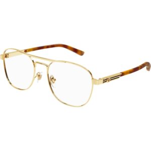 Occhiali vista  Gucci Gg1290o cod. colore 002 Uomo Pilot Oro