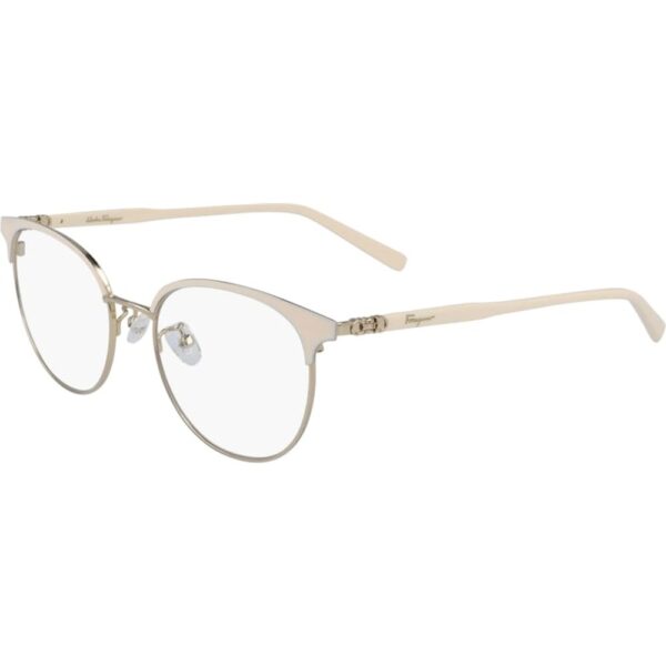 Occhiali vista  Ferragamo Sf2201 cod. colore 721 Donna Rotonda Avorio