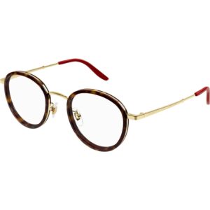 Occhiali vista  Gucci Gg1357oj cod. colore 004 Unisex Rotonda Oro