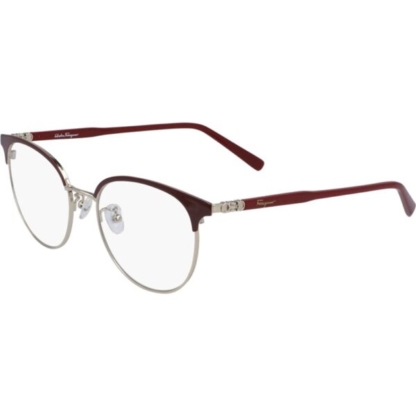 Occhiali vista  Ferragamo Sf2201 cod. colore 744 Donna Rotonda Bordeaux