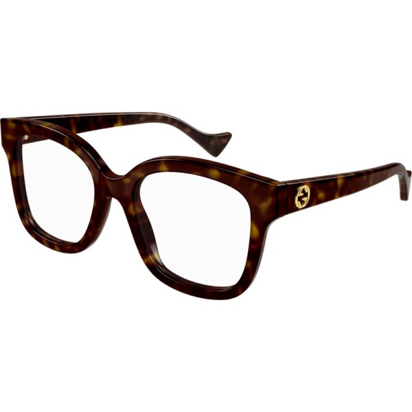 Occhiali vista  Gucci Gg1258o cod. colore 005 Donna Squadrata Havana