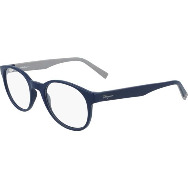 Occhiali vista  Ferragamo Sf2879 cod. colore 414 Uomo Rotonda Blu