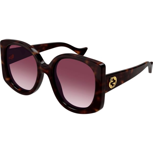 Occhiali da sole  Gucci Gg1257sa cod. colore 003 Donna Squadrata Havana