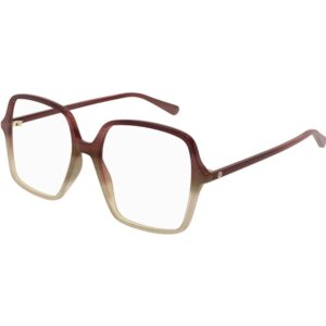 Occhiali vista  Gucci Gg1003o cod. colore 004 Donna Squadrata Rosso