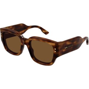 Occhiali da sole  Gucci Gg1261s cod. colore 002 Uomo Squadrata Havana